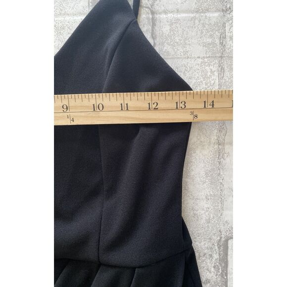 Lulus Black Bodycon Strappy Stretchy Polyester Dress Fitted Mini Night Out Sz M - Picture 5 of 12